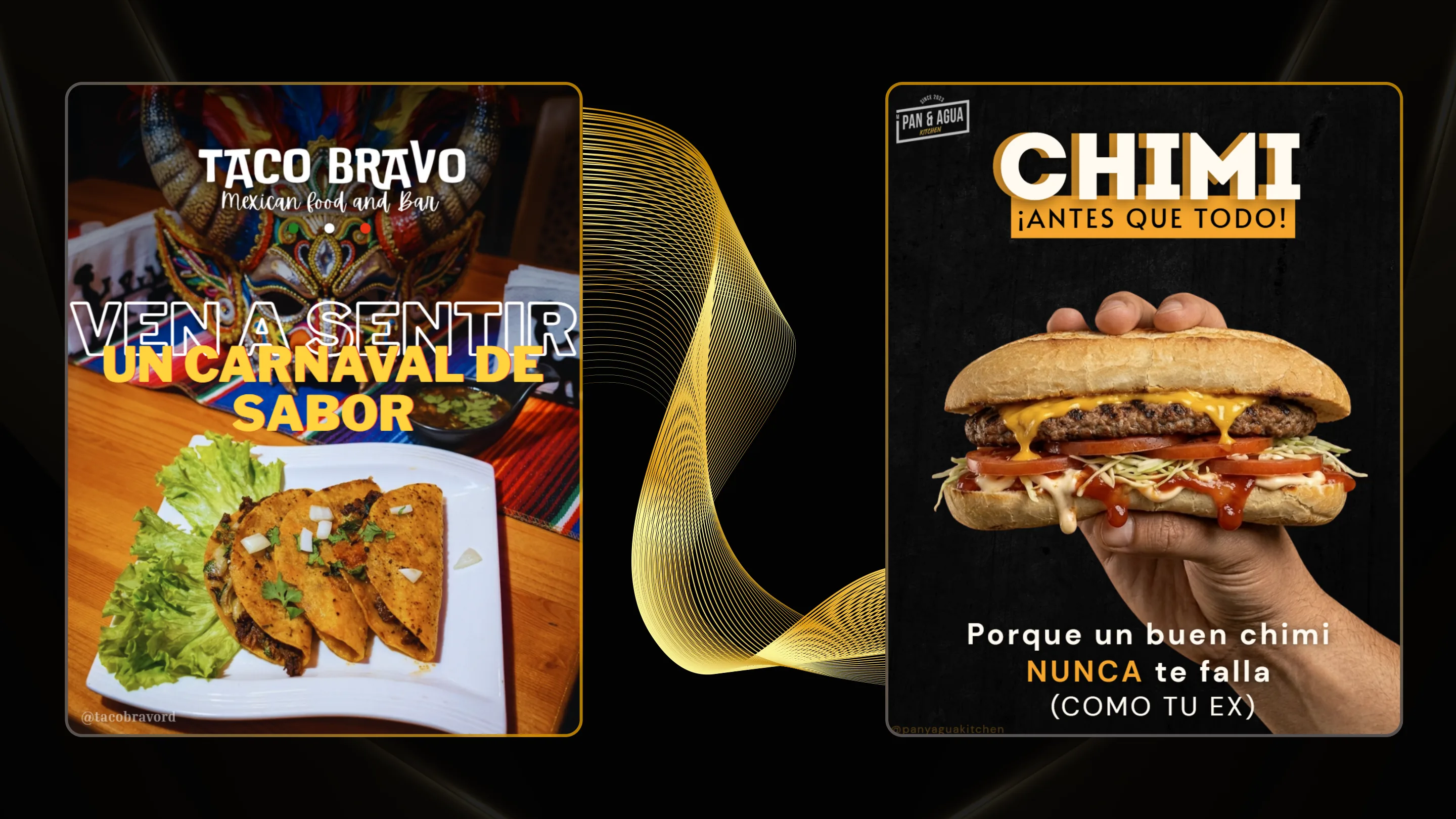 Food social media designs